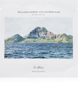 Dr. Althea Marine Anti-Blemish Mask kosteuttava kangasnaamio ihon punoitusta vähentävä 1 kpl