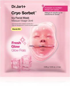Dr. Jart+ Cryo Sorbet Icy Facial Mask Mitrinoša maska ar atvēsinošu efektu 3.06 g