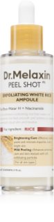 Dr. Melaxin Peel Shot Exfoliating White Rice Ampoule eksfolijacijski serum za piling za sjaj i zaglađivanje kože lica 80 ml