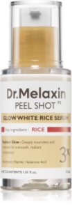 Dr. Melaxin Peel Shot Glow White Rice Serum regenerirajući serum za posvjetljivanje s eksfolijacijskim učinkom 30 ml
