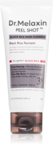 Dr. Melaxin Peel Shot Black Rice Whip Cleanser eksfoliacinės valomosios putos skaistinamojo ir glotninamojo poveikio 100 ml