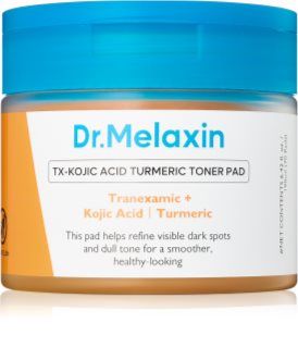Dr. Melaxin TX Kojic Acid Turmeric Toner Pad toner pads to even out skin tone 70 pc