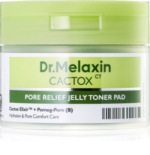 Dr. Melaxin Cactox Pore Relief Jelly Toner Pad tonizačné vankúšiky pre vyhladenie pleti a minimalizáciu pórov 60 ks