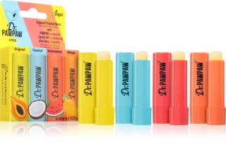 Dr. Pawpaw Flavoured Balm Läpp-set med fruktsmak 4x4 g