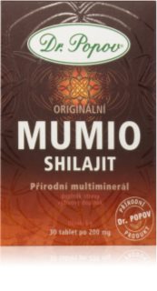 Dr. Popov Originální Mumio (Shilajit) tablety pro podporu imunitního systému 30 tbl