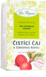 Dr. Popov Čistiaci čaj s červenou repou bylinný čaj 20 ks
