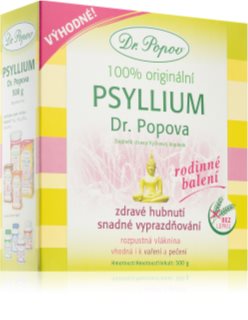Dr. Popov Psyllium indická rozpustná vláknina doplněk stravy s obsahem vlákniny