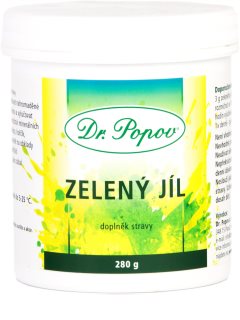 Dr. Popov Zelený jíl prášek s regeneračním účinkem 280 g