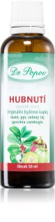 Dr. Popov Originální bylinné kapky Hubnutí doplněk stravy na podporu metabolismu