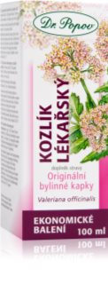 Dr. Popov Originální bylinné kapky Kozlík lékařský kapky při potížích se spánkem a usínáním