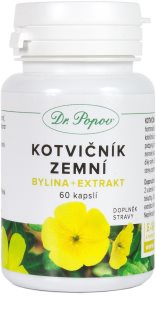 Dr. Popov Zemná sasanka bylina + extrakt kapsuly na podporu zdravej hormonálnej činnosti 60 cps