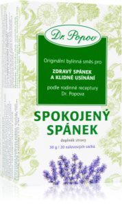 Dr. Popov Originální bylinná směs Spokojený spánek bylinný čaj pro klidný spánek 20 ks