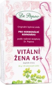 Dr. Popov Originální bylinná směs Vitálna žena bylinný čaj na podporu hormonálnej rovnováhy 20 ks