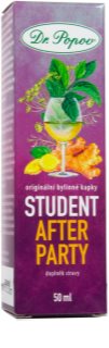 Dr. Popov Originální bylinné kapky Študent After Party bylinné kvapky na podporu fyzickej a psychickej rovnováhy tela 50 ml