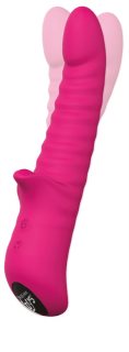 Dream Toys Honey Bear Vibrator mit Klitorisstimulator Magenta 21,2 cm