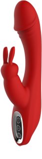 Dream Toys Red Revolution Artemis vibrator with clitoral stimulator red 20,5 cm