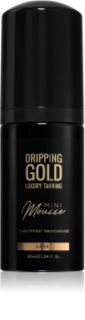 Dripping Gold Luxury Tanning Mini Mousse мус для автозасмаги для обличчя та тіла
