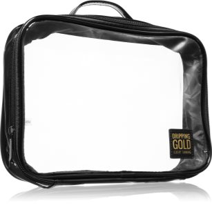 Dripping Gold Luxury Tanning Travel Bag Transparent Makeup Bag 1 pc