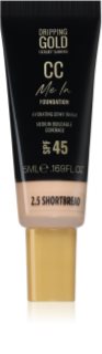 Dripping Gold CC Me In Mini Trial fond de teint léger SPF 45 teinte Shortbread 2.5 5 ml