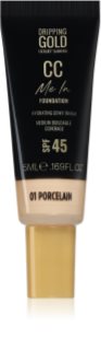 Dripping Gold CC Me In Mini Trial Let foundation SPF 45 Skygge Porcelain 01 5 ml