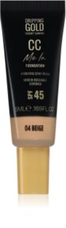 Dripping Gold CC Me In Mini Trial Vieglas konsistences tonālais krēms SPF 45 (tonis) Beige 04 5 ml