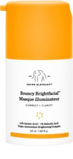 Drunk Elephant Bouncy Brightfacial Brightening Mask λαμπρυντική μάσκα 50 ml