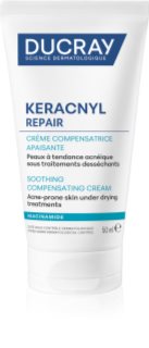 Ducray Keracnyl Repair Soothing Compensating Cream krem nawilżająco-kojący do skóry wrażliwej ze skłonnością do wyprysków 50 ml