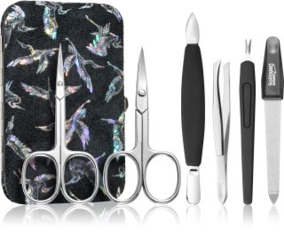 DuKaS Premium Line Solingen 126 manicure set Silver Birds (+ sleeve)