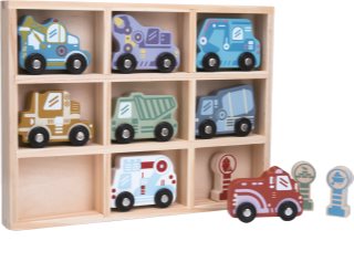 2Kids Toys Wooden Car Set Spielzeug-Set 2y+ 12 St.