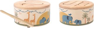 2Kids Toys Wooden Drum Safari hudební hračka 18m+ 1 ks