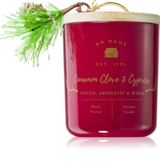 DW Home Farmhouse Cinnamon Clove & Cypress lumânare parfumată