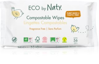 ECO by Naty Unscented 100 % Compostable Wipes vlhčené ubrousky pro děti