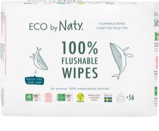 ECO by Naty Unscented 100 % Compostable Wipes vlhčené ubrousky pro děti