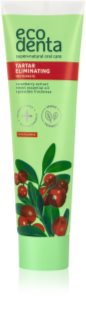 Ecodenta Green Tartar Eliminating osvežujoča zobna pasta proti zobnemu kamnu s fluoridom okus Cranberry 100 ml