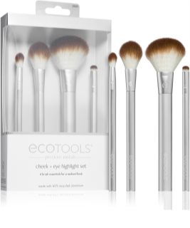 EcoTools Precious Metals brush set (with a brightening effect)