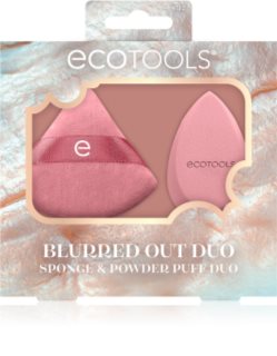 EcoTools Blurred Out Duo Sponge & Powder Puff Duo σετ με σφουγγαράκια μακιγιάζ