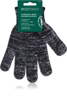 EcoTools Charcoal Bath Infused Gloves eksfoliacinė pirštinė 2 vnt.