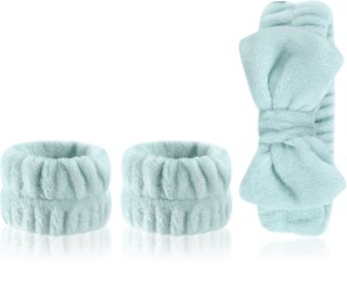 EcoTools Cleansing Headband & Wristband Set sada na odličování s kosmetickou čelenkou