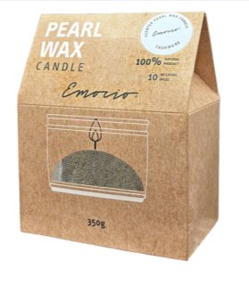 Emocio Pearl wax Cashmere White tuoksukynttilä 350 g