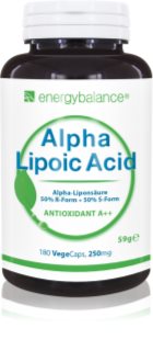 EnergyBalance Alpha-Lipoic Acid Nahrungsergänzungsmittel für Sportler 180 KAP