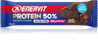 ENERVIT Protein Bar 50% proteinová tyčinka příchuť Dark Choco 40 g