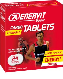 ENERVIT Carbo Tablets podpora sportovního výkonu příchuť Lemon 24 tbl