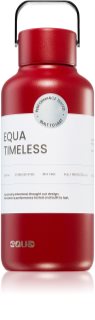 Equa Timeless Wasserflasche aus Edelstahl klein Farbe Wine Not 600 ml