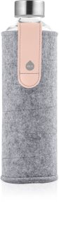 Equa Mismatch garrafa de água de vidro + embalagem de feltro coloração Pink Breeze 750 ml