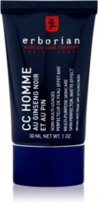 Erborian CC Crème Men feuchtigkeitsspendende Creme für gleichmäßige Haut mit Matt-Effekt SPF 25 30 ml