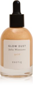 Esotiq Glow Dust Julia Wieniawa olejek do ciała z brokatem odcień Gold 50 ml