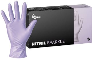 Espeon Nitril Sparkle Pearlescent Violet púdermentes nitrilkesztyű