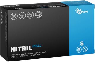 Espeon Nitril Ideal3 Blue nitrile powder-free gloves size S 100 pc