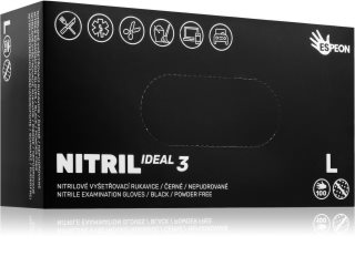 Espeon Nitril Ideal3 Black nitrile powder-free gloves size L 100 pc