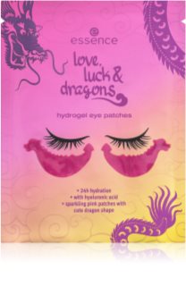 essence love, luck & dragons hidrogel maska za predel okoli oči 2 kos